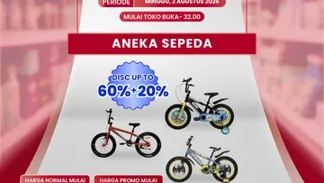 Harga Promo Sepeda di Transmart Full Day Sale 2 Agustus 2026