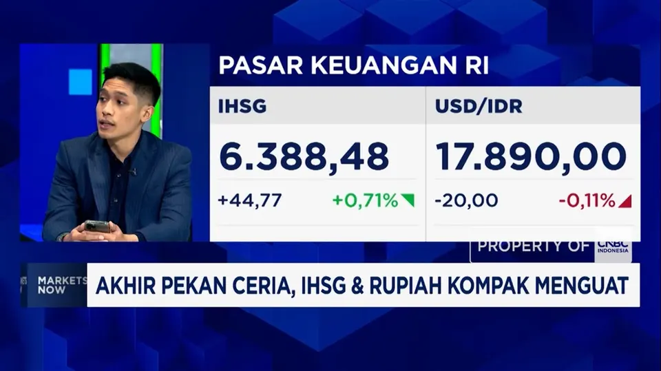 Akhir Pekan, IHSG Menguat dan Rupiah Berada di Level Rp 17.890 per Dolar AS
