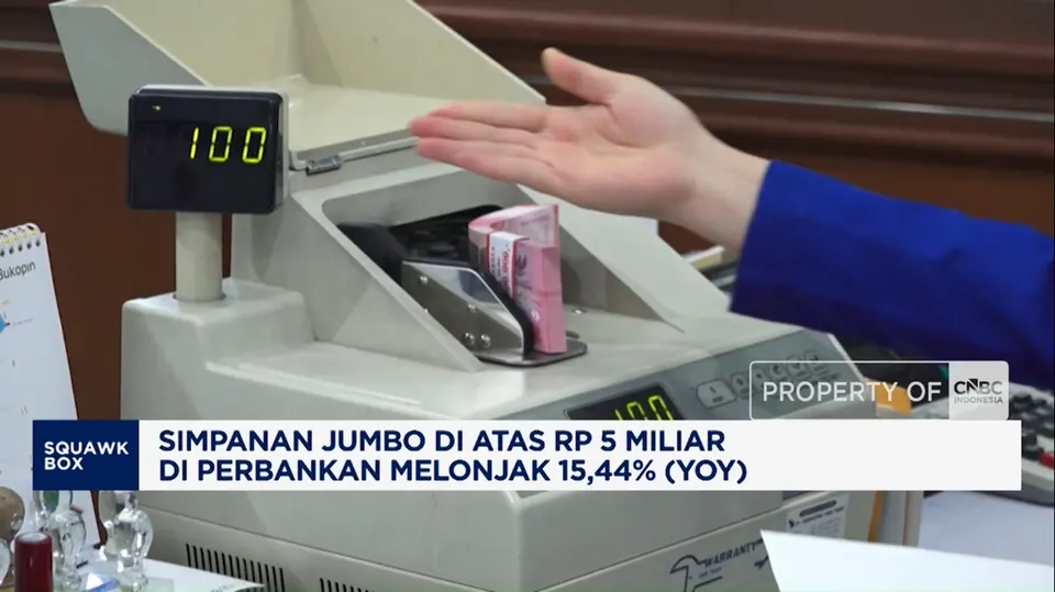 Simpanan Jumbo di Atas Rp5 Miliar di Perbankan Melonjak 15,44 Persen