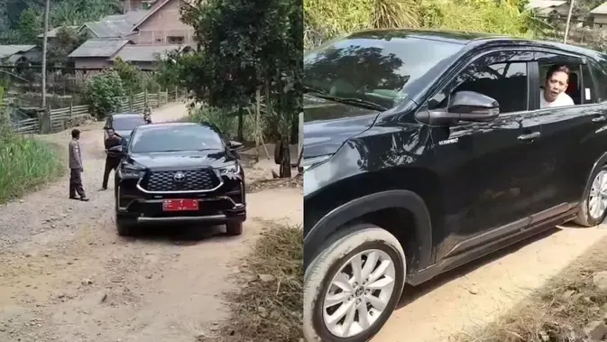 Warga Teriak Saat Mobil Bupati Lampung Selatan Terjebak Jalan Rusak, Jangan Janji Saja