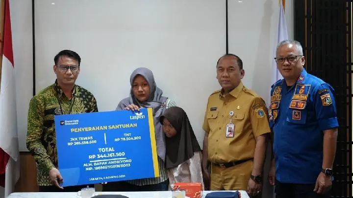 Penyaluran Santunan TASPEN untuk Ahli Waris Petugas Pemadam Kebakaran DKI Jakarta