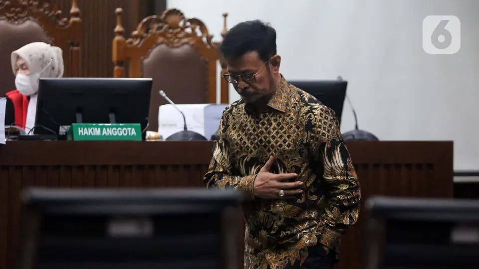 Vonis Sepuluh Tahun Penjara Syahrul Yasin Limpo dan Rincian Putusan Hakim