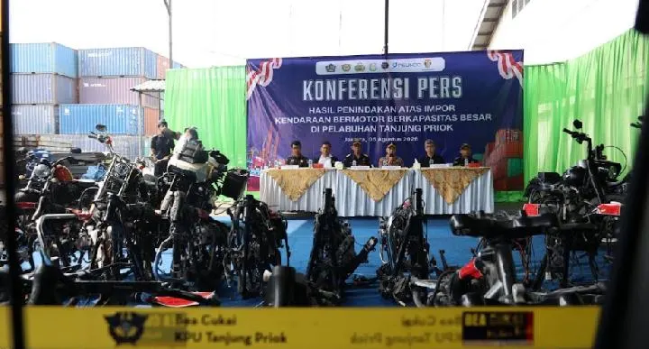 Penyelundupan Harley-Davidson Bekas Asal Tiongkok Digagalkan di Tanjung Priok
