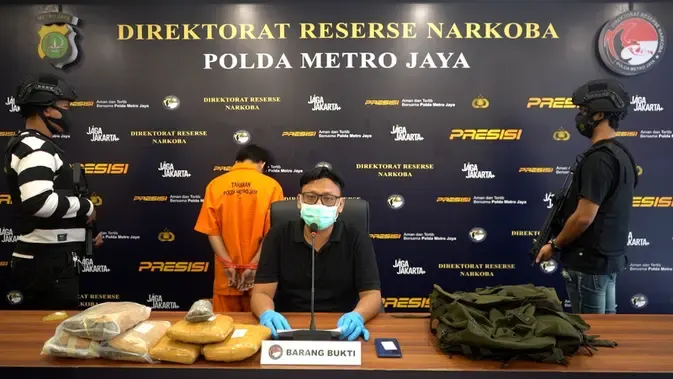 Polisi Gagalkan Penyelundupan 3,4 Kilogram Ganja Asal Sumatera Utara