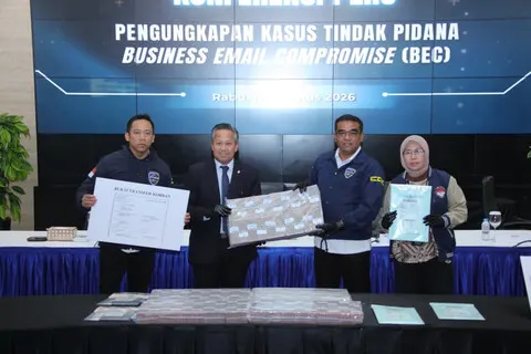 Polri dan PPATK Ungkap Kasus Penipuan BEC, Dana Perusahaan AS Rp 5 Miliar Berhasil Diselamatkan